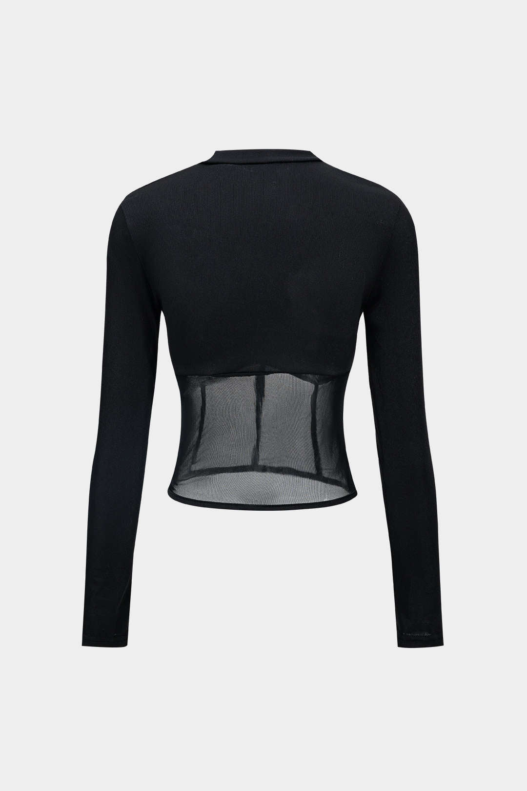 Zanea – Mesh Patchwork – Corset Top