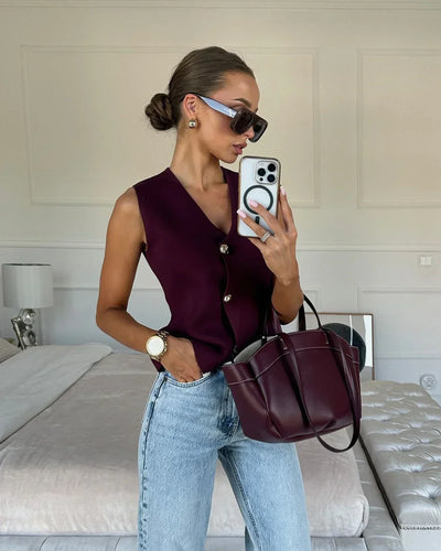 Rosa – Effortlessly Chic – Gilet Top