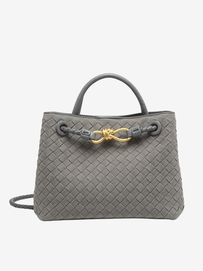 Arya – Elegant Woven Design – Suede Bag