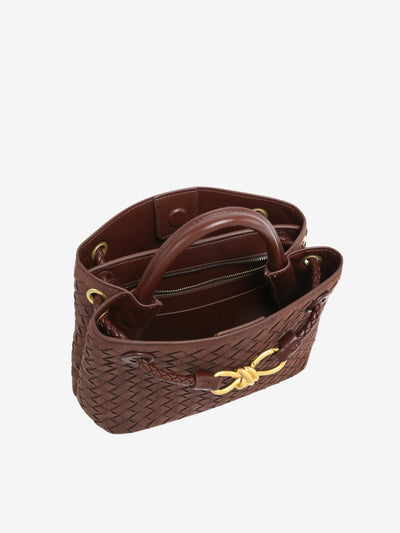 Arya – Elegant Woven Design – Suede Bag
