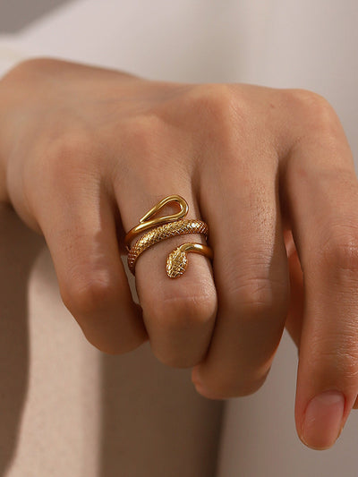 Vanessa – Adjustable Serpentine – Snake Ring