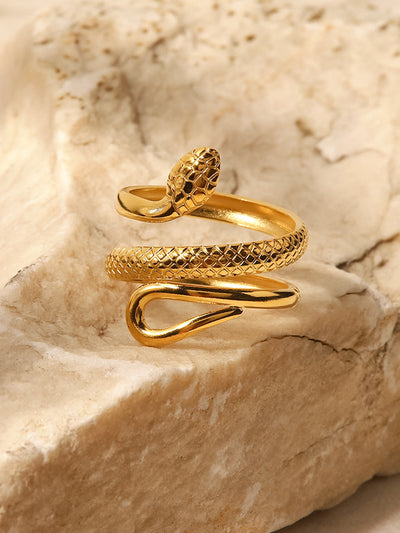 Vanessa – Adjustable Serpentine – Snake Ring