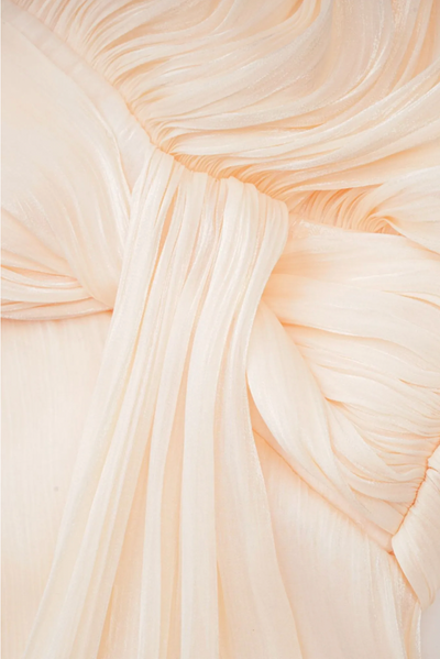 Leonora – Pleated Ruffled Elegance – Mini Dress