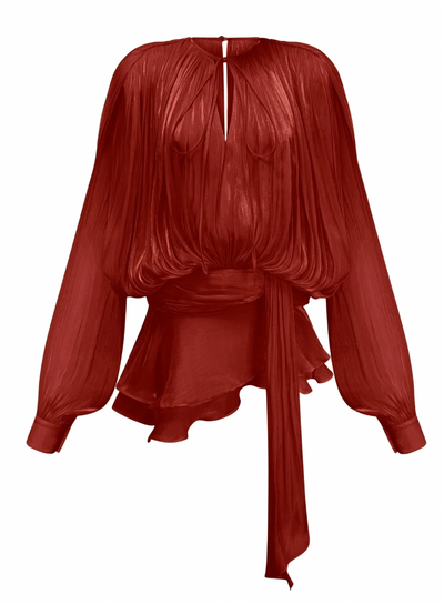 Leonora – Pleated Ruffled Elegance – Mini Dress