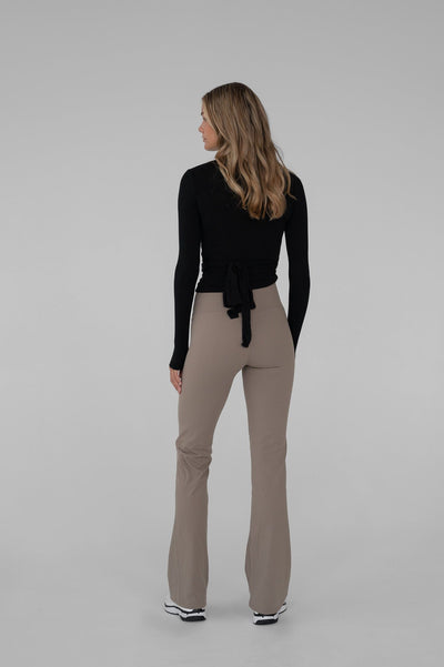 Tori – Elegant Wrap Design – Black Blouse