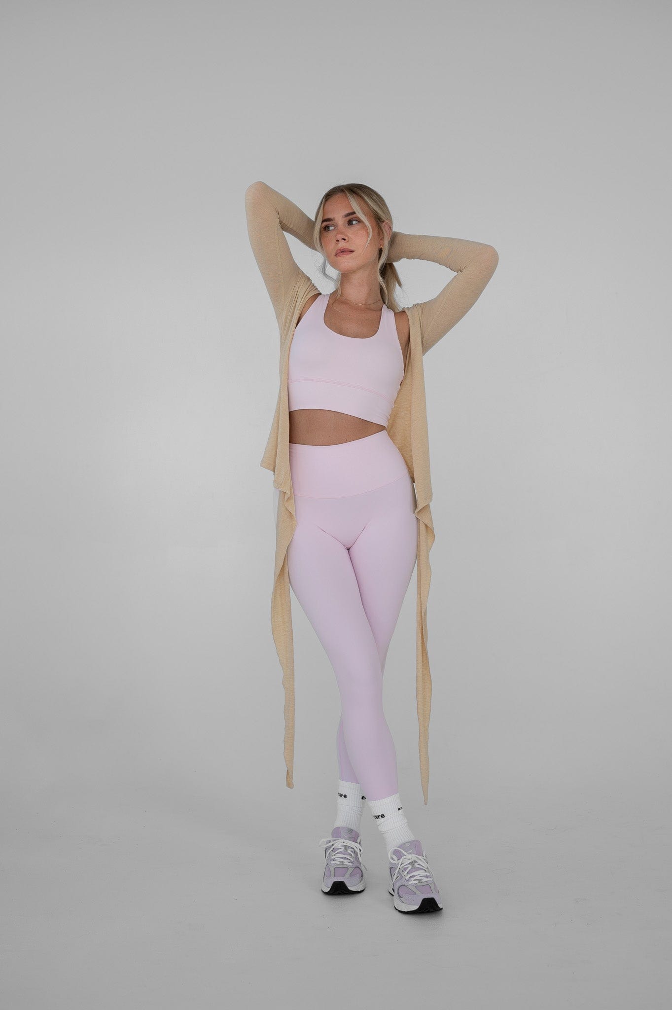 Felice – Elegant Wrap Design – Beige Blouse