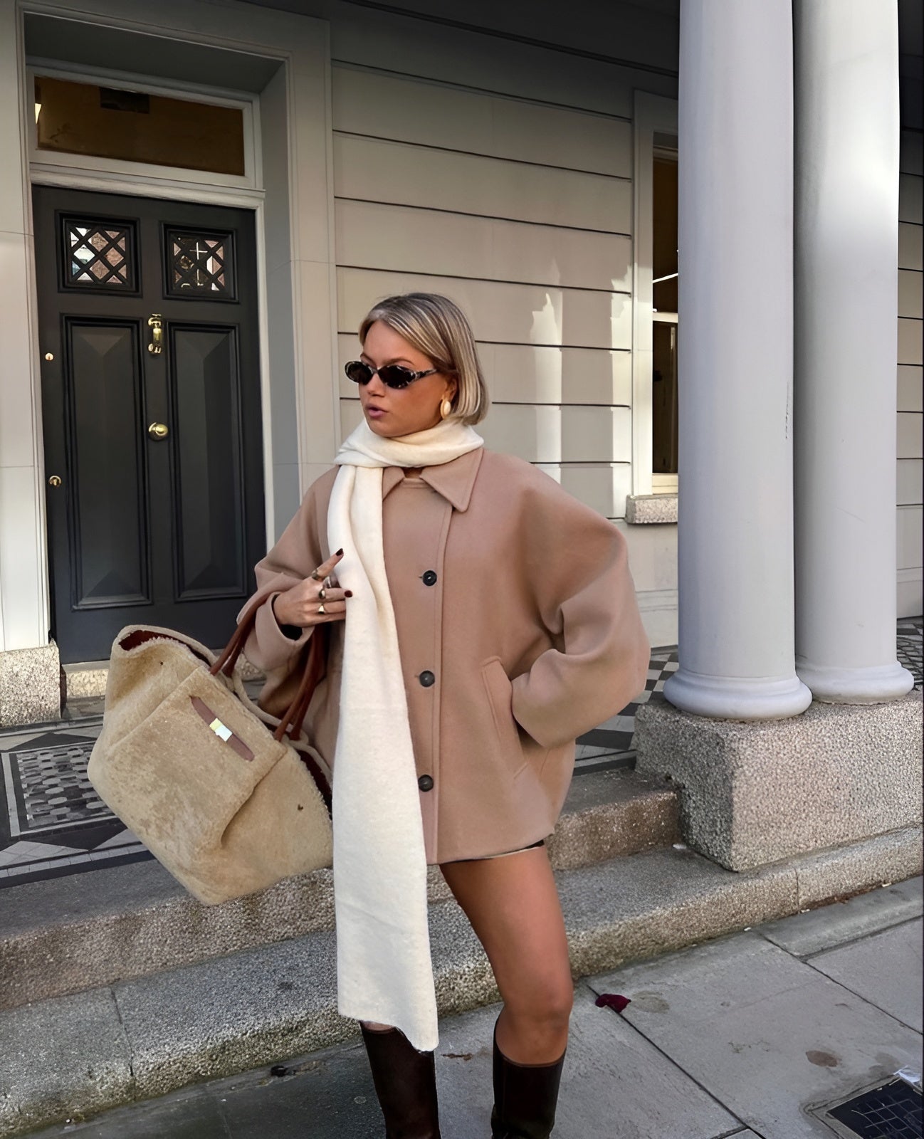 Liz – Oversized Wool Blend – Coat