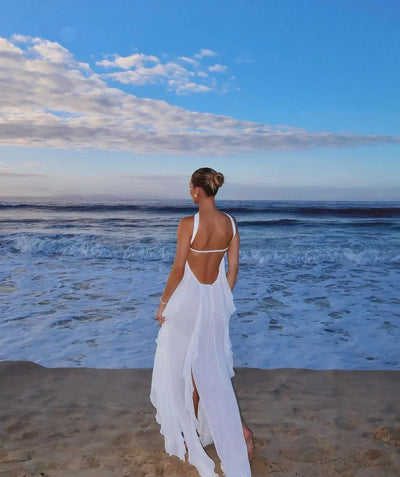 Zara – Flowing Ruffle Lace – Maxi Dress