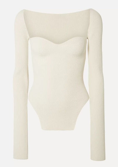 Celine – Sleek Square Neck – Bodycon Top