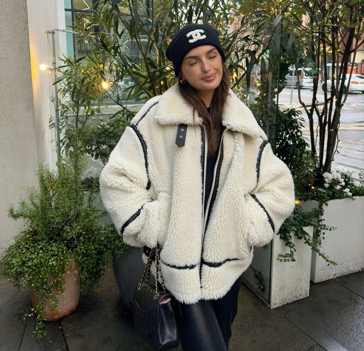 Ela – Luxe Teddy Fabric – Coat