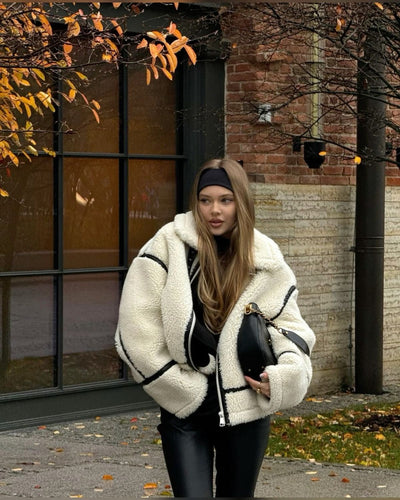 Ela – Luxe Teddy Fabric – Coat