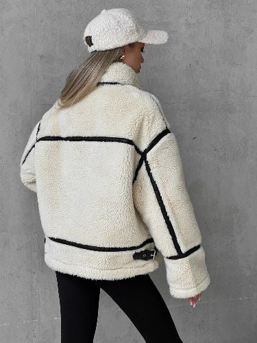 Ela – Luxe Teddy Fabric – Coat