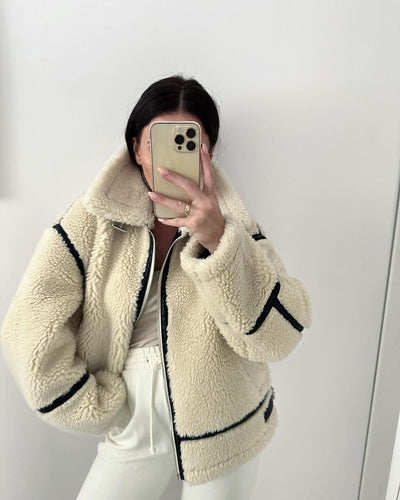 Ela – Luxe Teddy Fabric – Coat