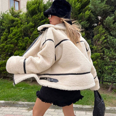 Ela – Luxe Teddy Fabric – Coat