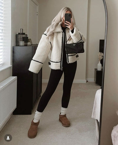 Ela – Luxe Teddy Fabric – Coat