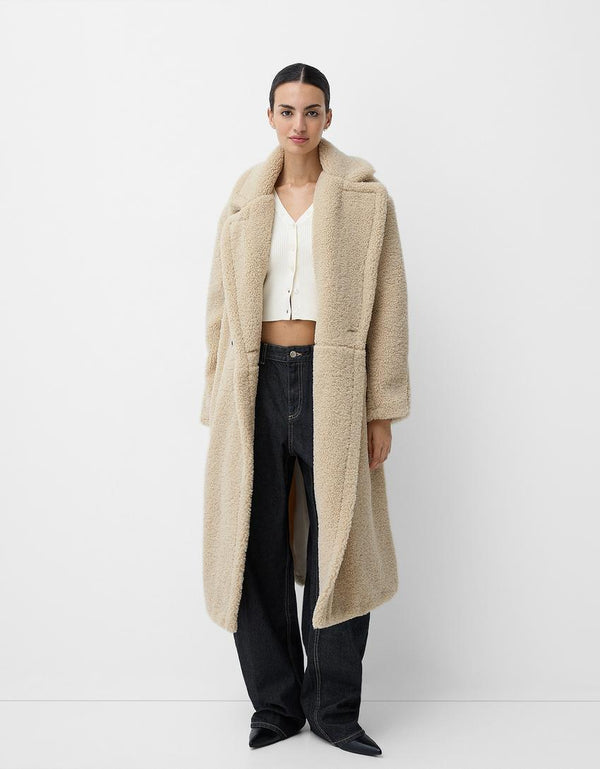 Maria – Cozy Teddy Trench – Coat