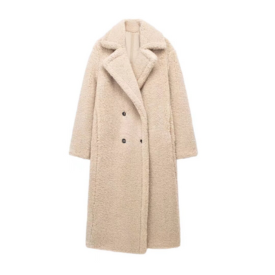 Maria – Cozy Teddy Trench – Coat