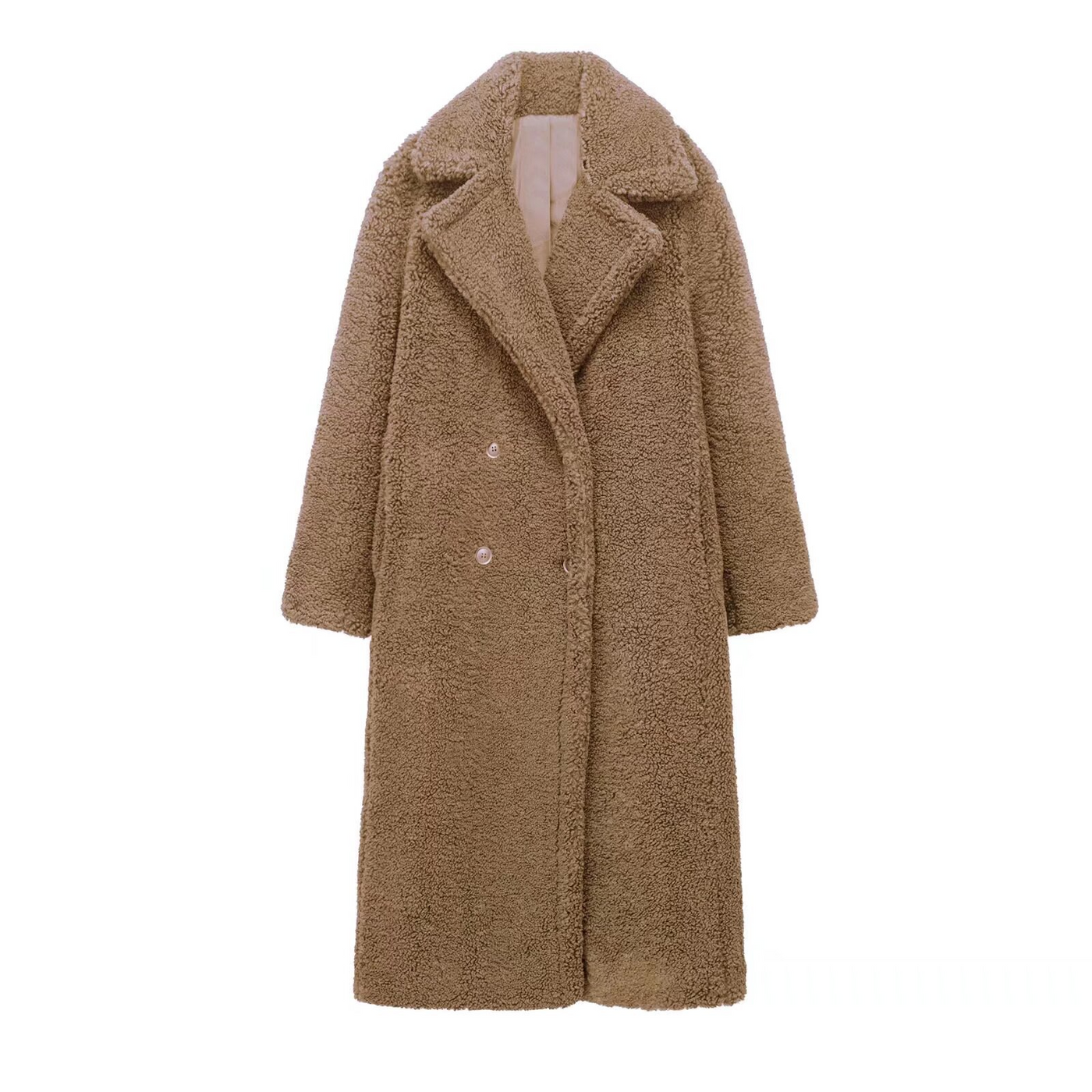 Maria – Cozy Teddy Trench – Coat
