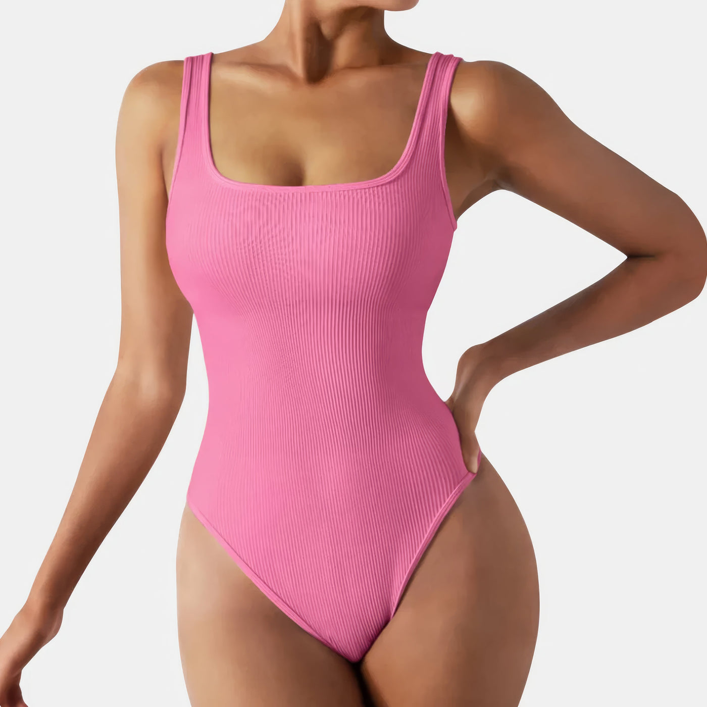 Ava – Sleek Ribbed Design – Bodysuit