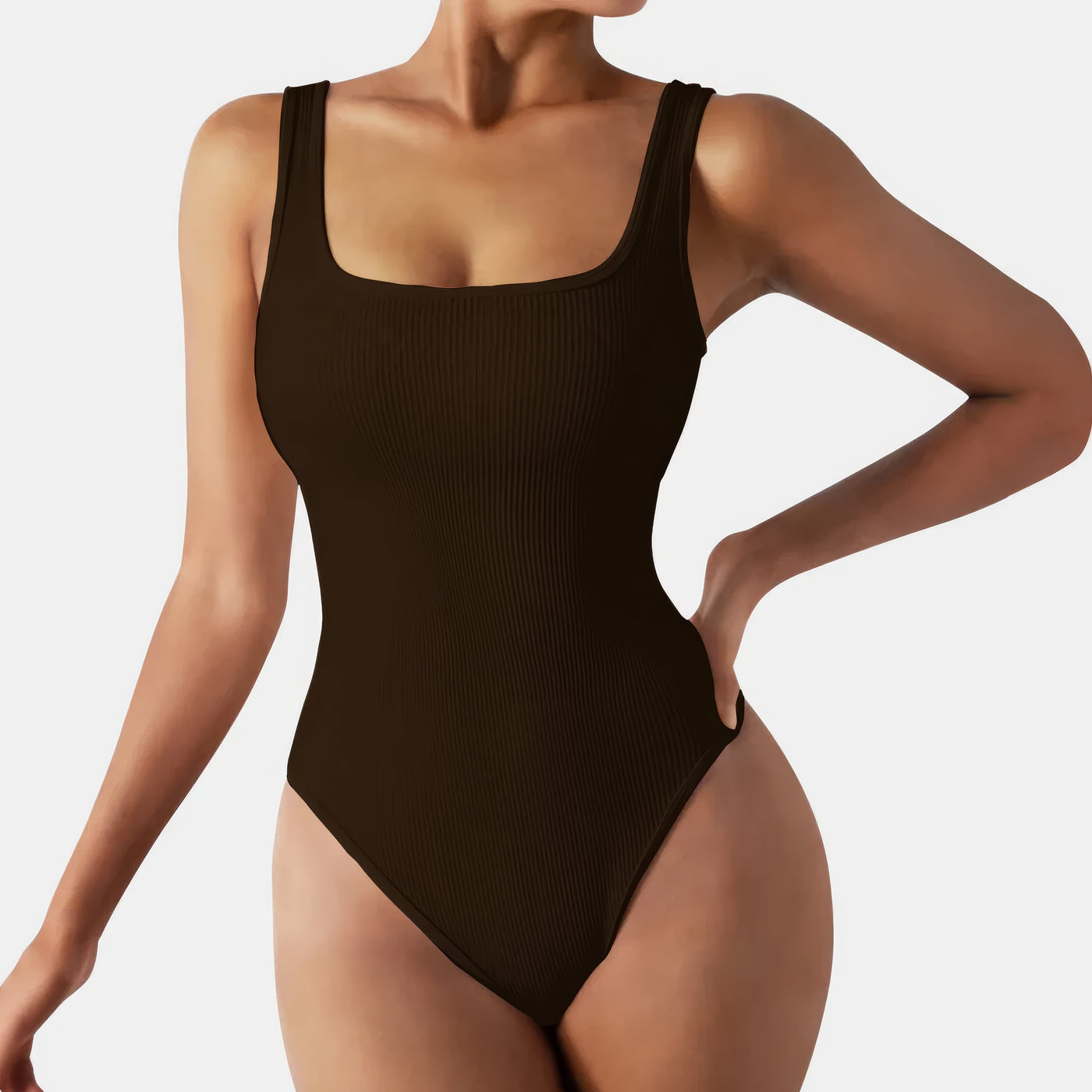 Ava – Sleek Ribbed Design – Bodysuit
