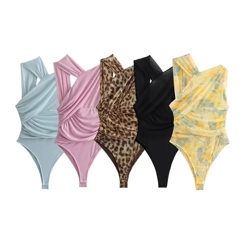 Zia – Bold Mesh Design – Bodysuit