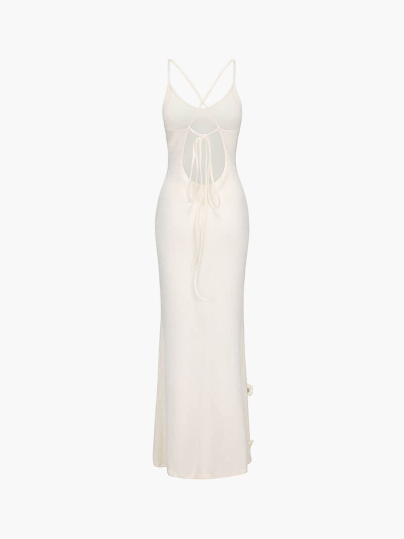 Jade – Sophisticated Floral Crochet – Maxi Dress