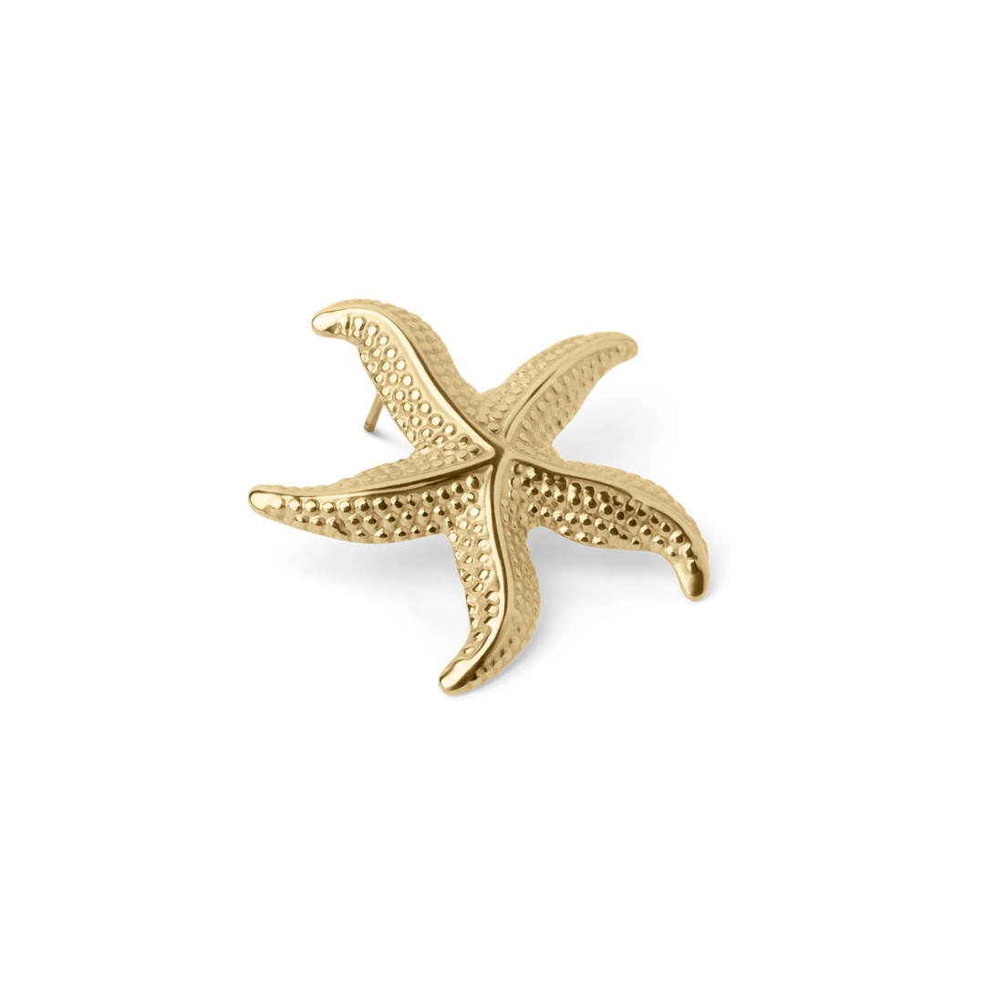 Briana – Elegant Curved Starfish – Earrings