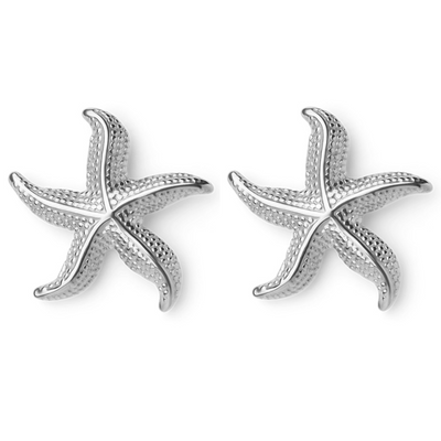 Briana – Elegant Curved Starfish – Earrings