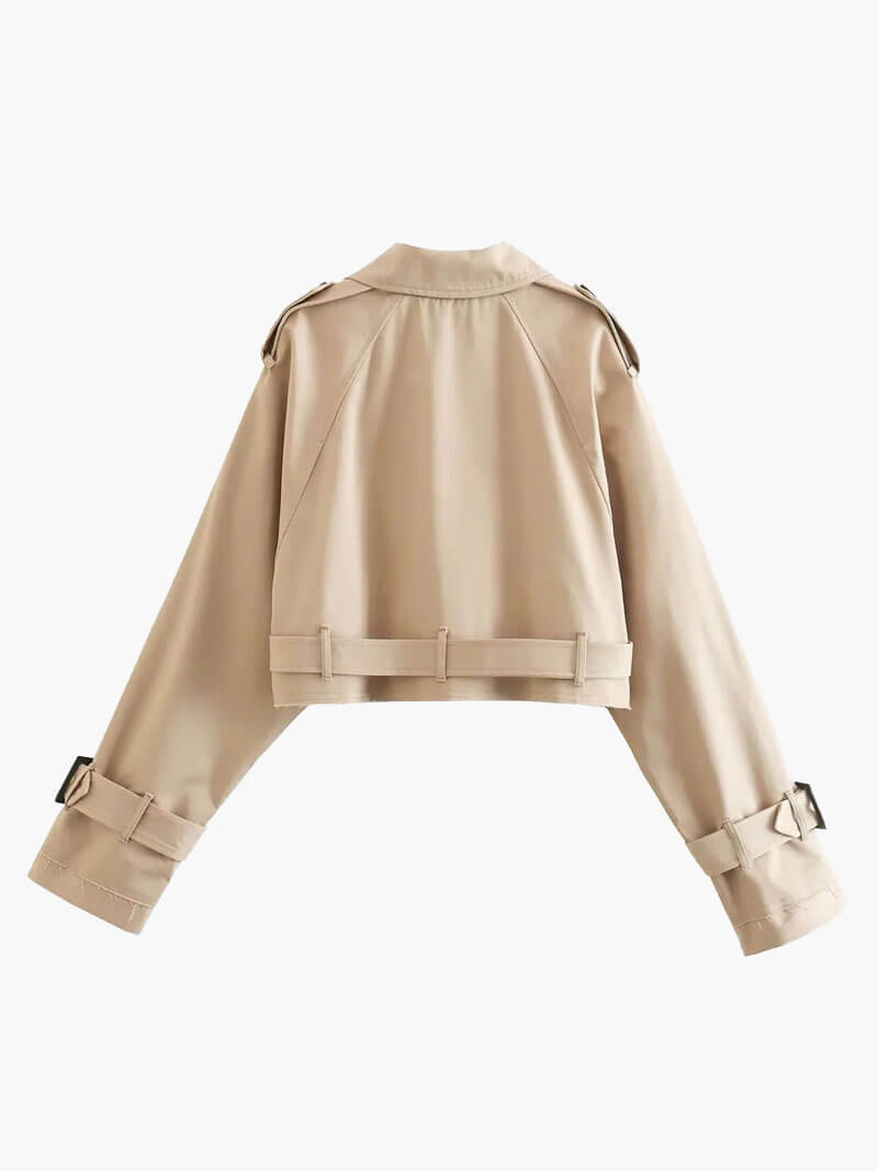 Charlotte – Modern Elegance – Cropped Trench Coat