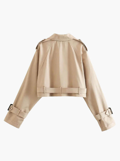 Charlotte – Modern Elegance – Cropped Trench Coat