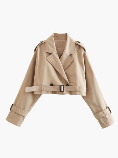Charlotte – Modern Elegance – Cropped Trench Coat