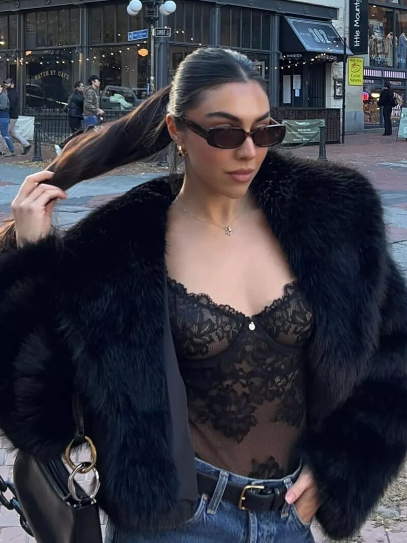 Ashley – Luxe Faux Fur – Coat