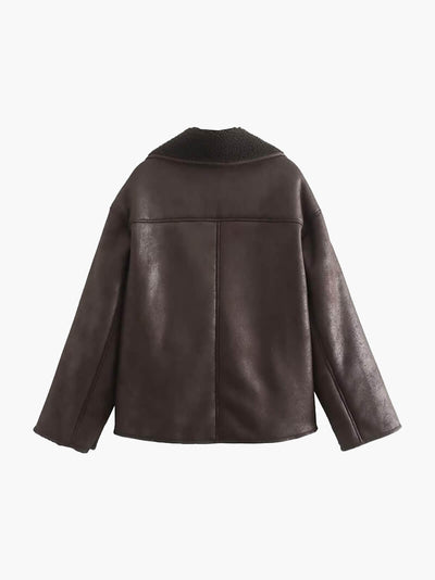 Halle – Modern Elegance – Faux Leather Jacket