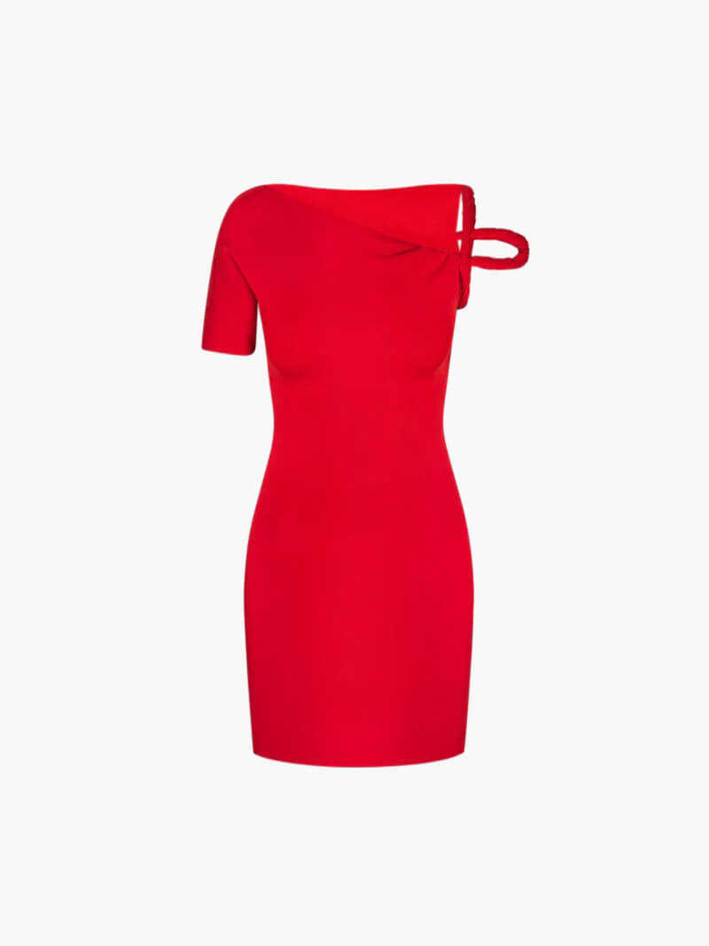 Khloe – Elegant Twisted Design – Mini Dress