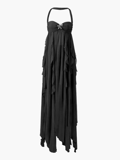 Zara – Flowing Ruffle Lace – Maxi Dress