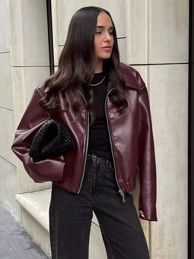 Romy – Sleek Sophistication – Leather Jacket