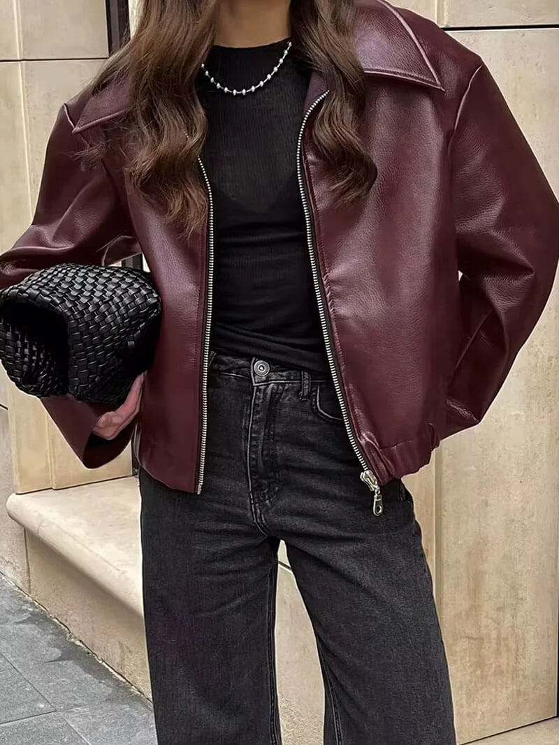 Romy – Sleek Sophistication – Leather Jacket