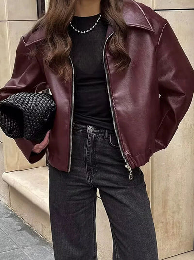 Romy – Sleek Sophistication – Leather Jacket
