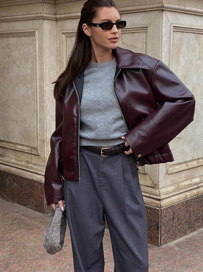 Romy – Sleek Sophistication – Leather Jacket