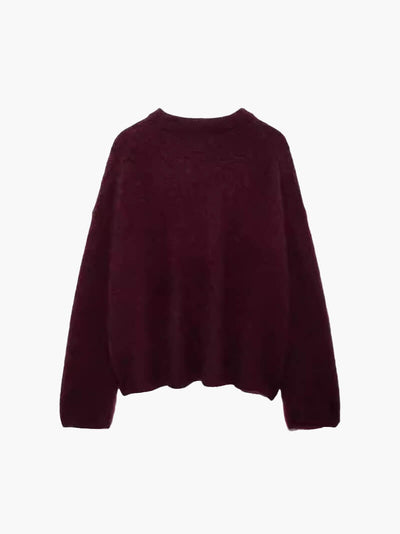 Shiela – Luxe Comfort – Burgundy Pullover