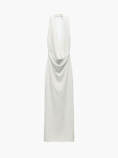 Vera – Elegant Deep V-Neck – Maxi Dress