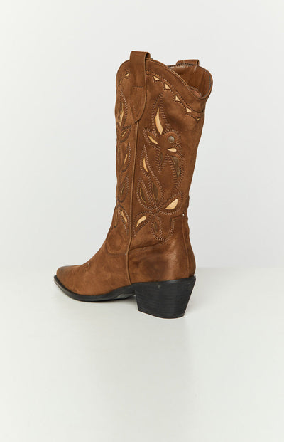 Selina – Embroidered Western – Cowboy Boots
