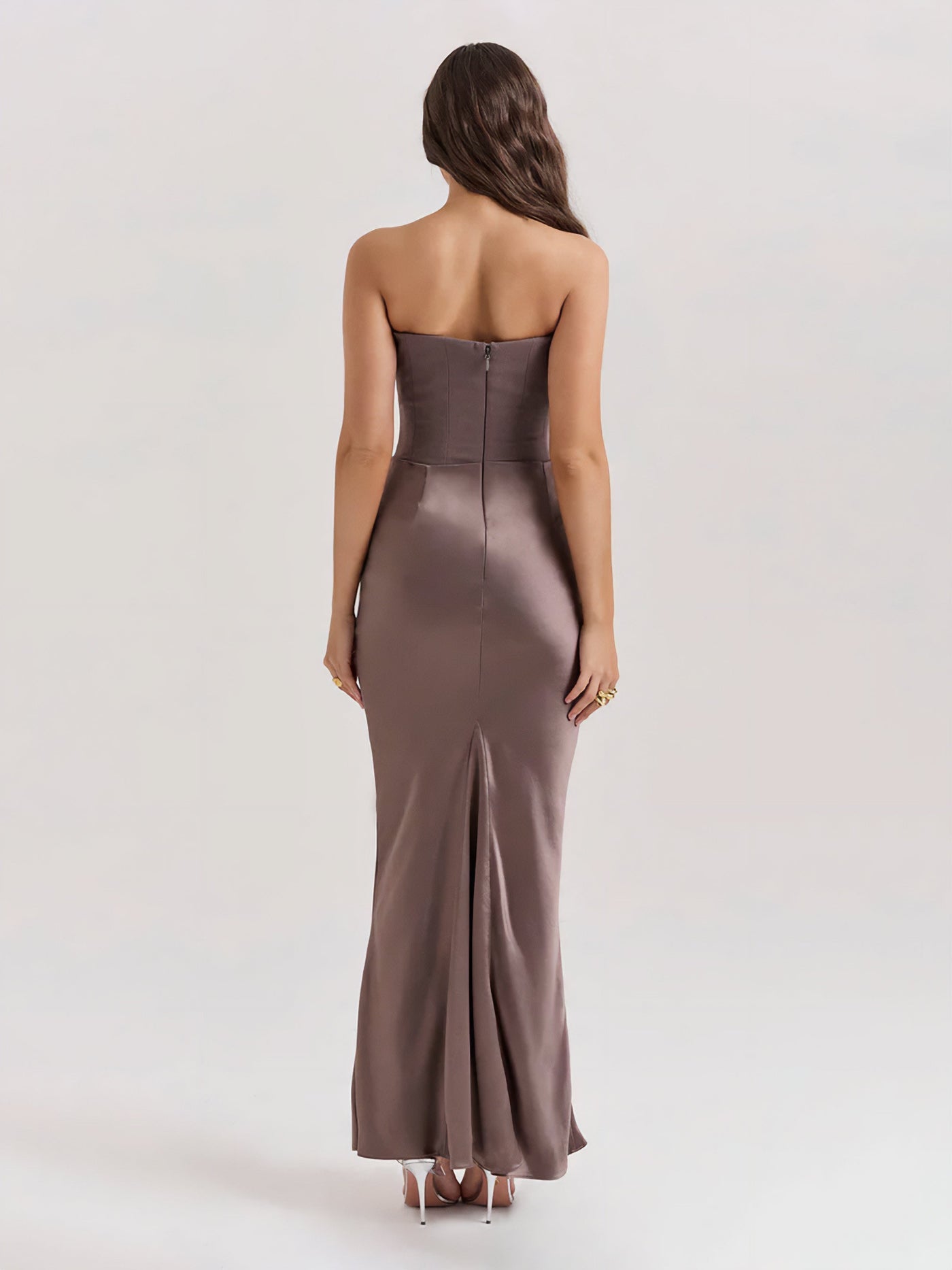 Alika – Elegant Drape Detail – Maxi Dress