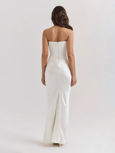 Alika – Elegant Drape Detail – Maxi Dress