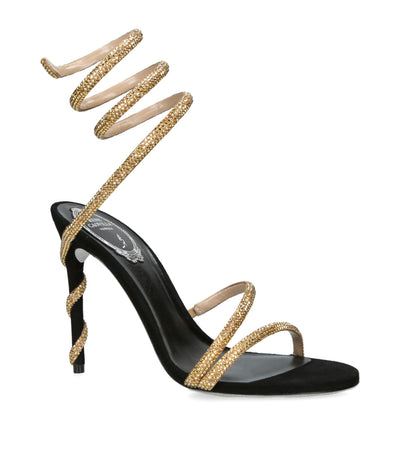Liliana – Striking Serpent Detail – Black Heels
